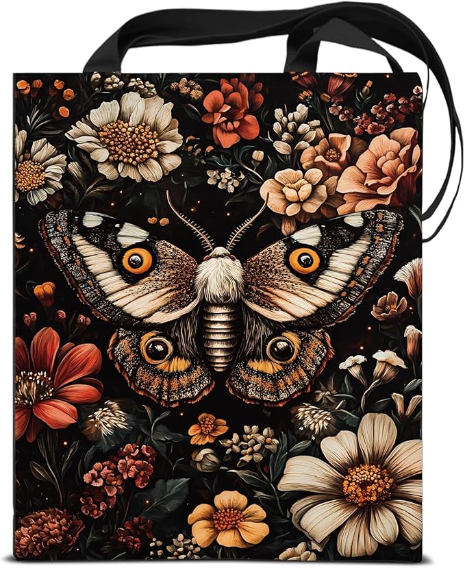 Canvas Tote Bag for Women Aesthetic Reusable Grocery Shoulder Bag for Shopping Work Travel Beach Teacher-05