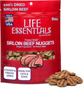 Life Essentials by Cat-Man-Doo Freeze Dried Dog Treats, All Natural Sirloin Beef Nuggets, Healthy High Protein Dog Training Treats, Single Ingredient Beef, 6 oz