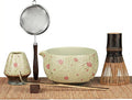 Matcha Whisk Set, 7-Piece Matcha Kit with Ceramic Bowl, Bamboo Whisk, Scoop, Sifter, Holder & Bamboo Mat – Premium Matcha Tea Set for Beginners & Matcha Lovers, Gift Ready