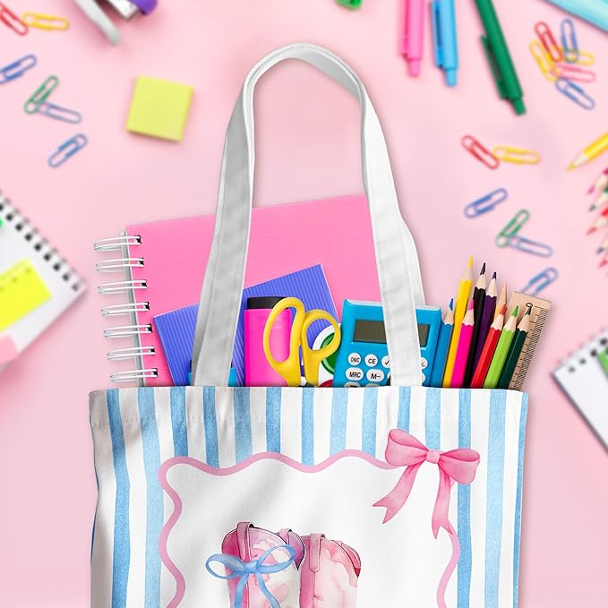 Grace Yonks Cute Canvas Tote Bag – Aesthetic Large Reusable Bag