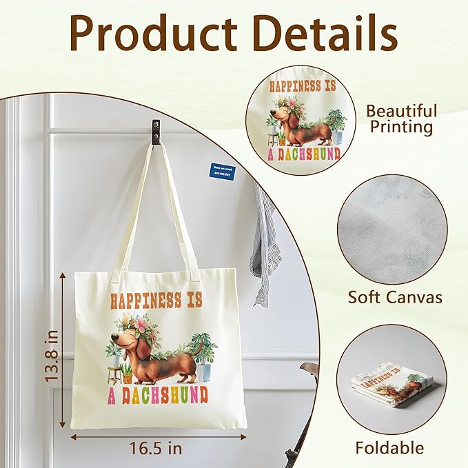 Tote Bag For Women Man, Reusable Work Shopping Grocery Shoulder Bags