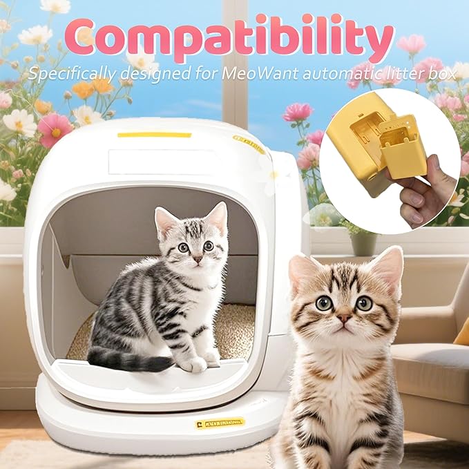 NewKe 10 Pack Pet Odor Eliminator for Meowant Self-Cleaning Cat Litter Box, Cat Litter Deodorizer Compatible with MW-SC01/MW-SC02/LB02, Cat Toilet Odor Deodorant Gel