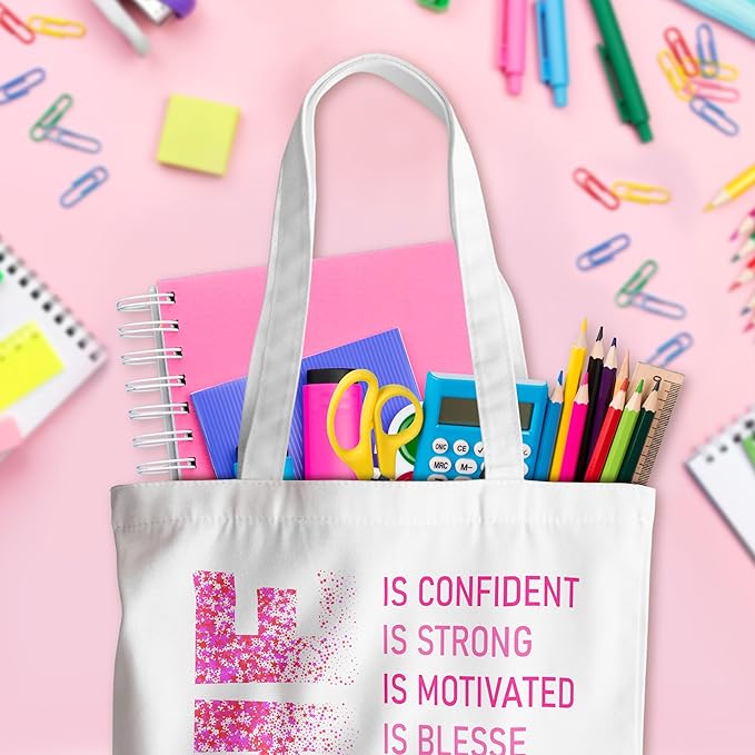 Grace Yonks Cute Canvas Tote Bag – Aesthetic Large Reusable Bag