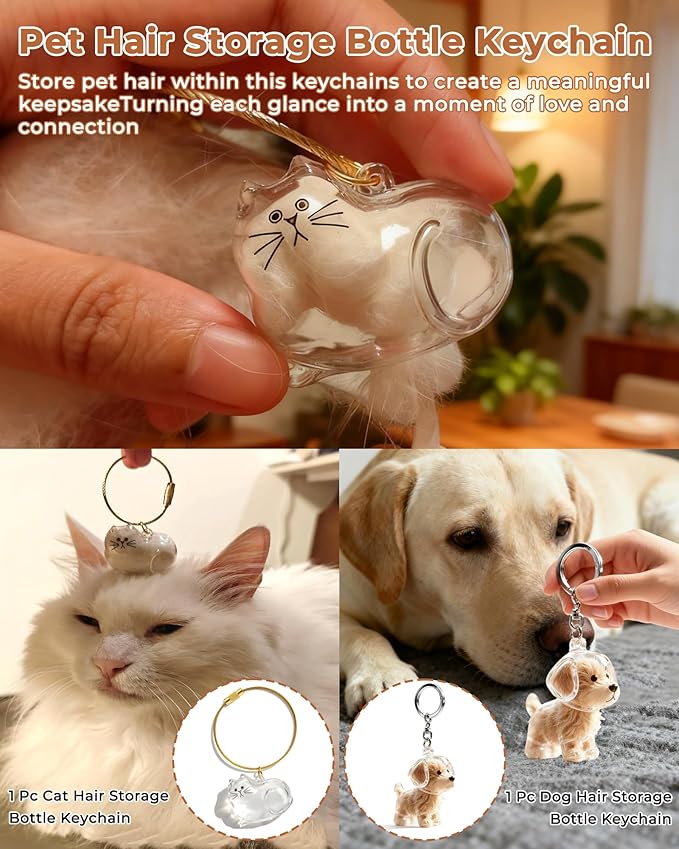 Cat Steam Brush for Shedding 4 in 1 Pet Rechargeable Spray Hair Removal Comb for Indoor Cats with Pets 360-Degree Rotatable Flea Comb Grooming Supplies Suitable for All Long-haired and Short-haired