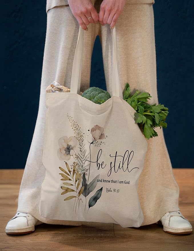 Gifts for Women, Canvas Tote Shopping Reusable Grocery Gift Bags