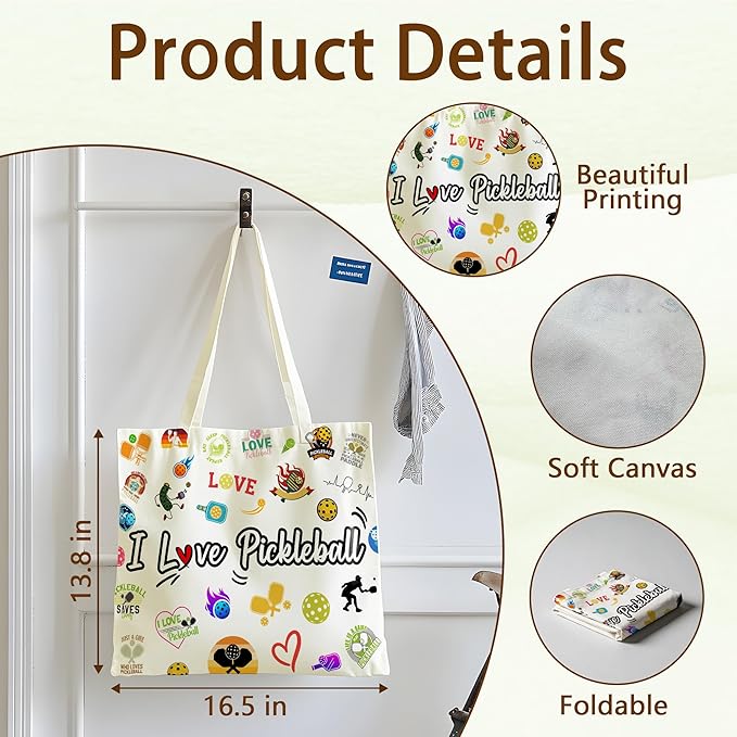 Tote Bag For Women Man, Reusable Work Shopping Grocery Shoulder Bags