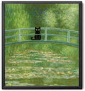 Madewell Living Van Gogh Starry Night with Funny Cat Canvas Print Wall Art - Ready to Hang, Waterproof Living Room & Bedroom Decor