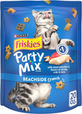 Purina Friskies Cat Treats, Party Mix Beachside Crunch - 20 oz. Pouch
