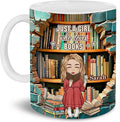 Personalized Book Lover Gifts - Book Lovers Gift For Bookworm, Readers, Librarians, Bookish - Hole In A Wall Mug Custom Avatar - Bookish Gift For Friends, Women, Her
