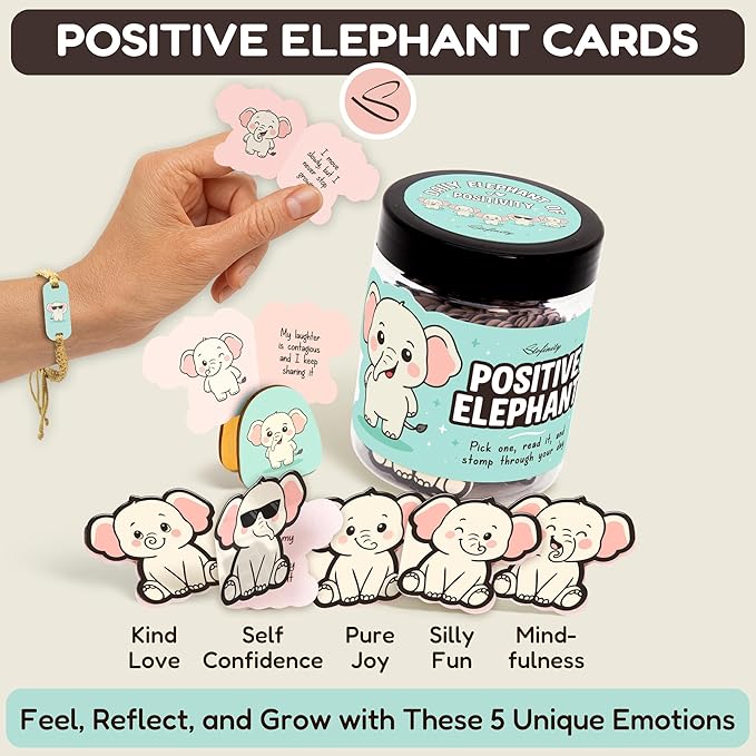 Stofinity White Elephant Gifts For Women - Jar Of Daily Affirmation Cards For Teen Girls Trendy Stuff, Best Friend Birthday Gifts For Women Unique, Long Distance Friendship Gift For Christmas, Easter