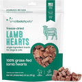 smallbatch Pets Premium Freeze-Dried Lamb Heart Treats for Dogs and Cats, 3.5 oz, Made and Sourced in The USA, Single Ingredient, Humanely Raised Meat, No Preservatives or Anything Artificial Ever