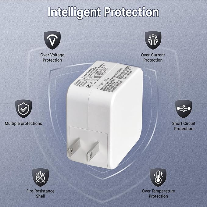 SUW Charger Accessory Parts for Self Cleaning Robot Box, 12V Cat Litter Box Power Adapter White [Suitable for Automatic Litter Box Numbered B0001-B9999]