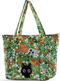 Miss Adola Quilted Tote Bag with Zipper - Laptop Tote Bag for Women, Large Capacity with Pockets for Work Teacher Travel