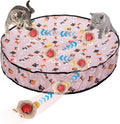 Interactive Cat Toy for Indoor Cats, Rechargeable Kitten Toy for Chasing and Hunting, Hide and Seek Mouse Catching Game with Automatic Motion-Activated Moving Ball