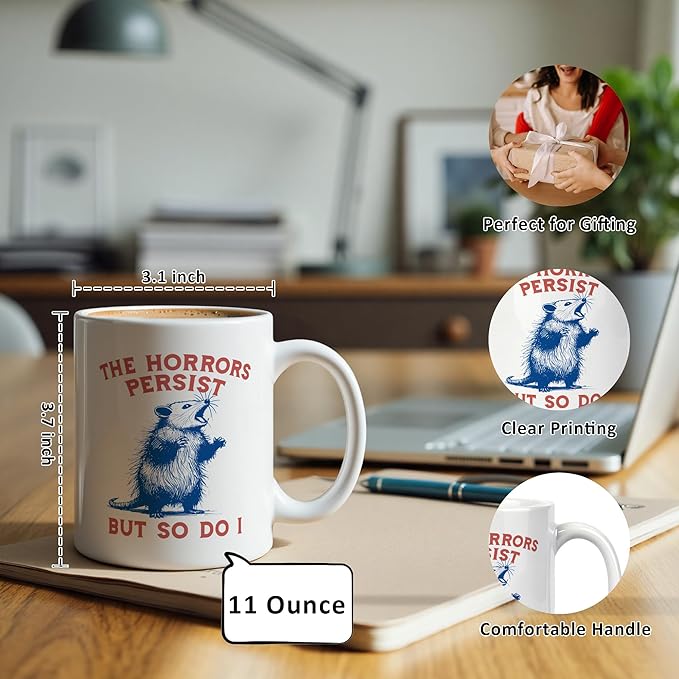 Funny Duck Mug 11 oz, Duck Lover Gifts, Sarcastic Gag Gift for Coworkers Friends Coffee Cups Ceramic, Ducks and Let It Hit Someone Else Ceramic Mug for Coffee Tea Hot Cocoa Home Office Work
