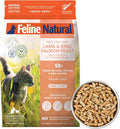 Feline Natural High Protein Dry Cat Food, Freeze-Dried Diet with 98% Meat, Organs & Seafood, No Peas, Grains, or Artificial Additives, Made in New Zealand, Lamb & King Salmon, 1.8lb