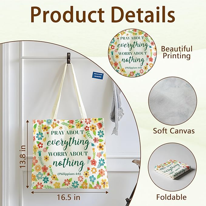 Tote Bag For Women Man, Reusable Work Shopping Grocery Shoulder Bags