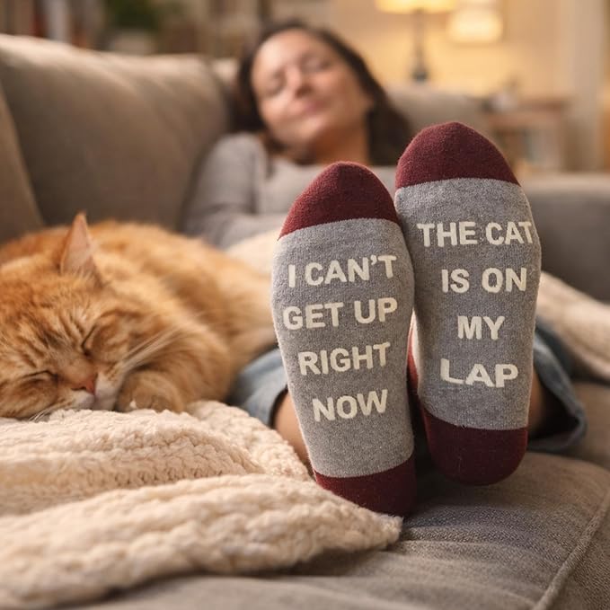 Jeasona Womens Funny Socks Plant Cat Nurse Gifts for Women Mom