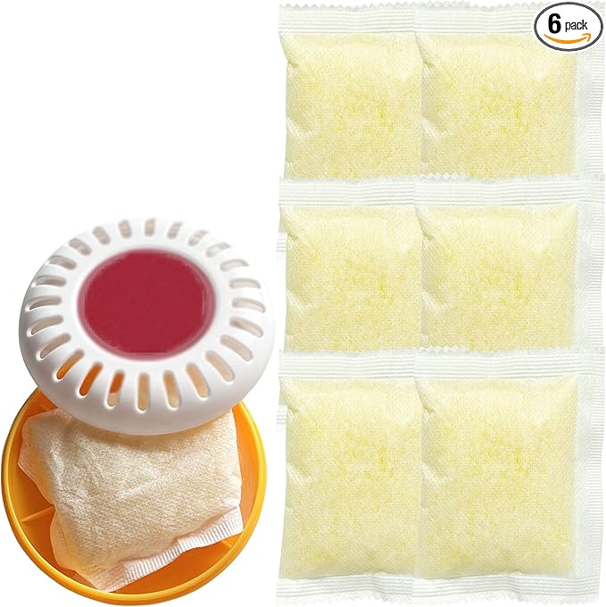 6 Pack Odor Absorber Carbon Filter Refills for Munchkin Step Diaper Pail, Odor Eliminator for Arm & Hammer Puck Baking Soda Cartridge