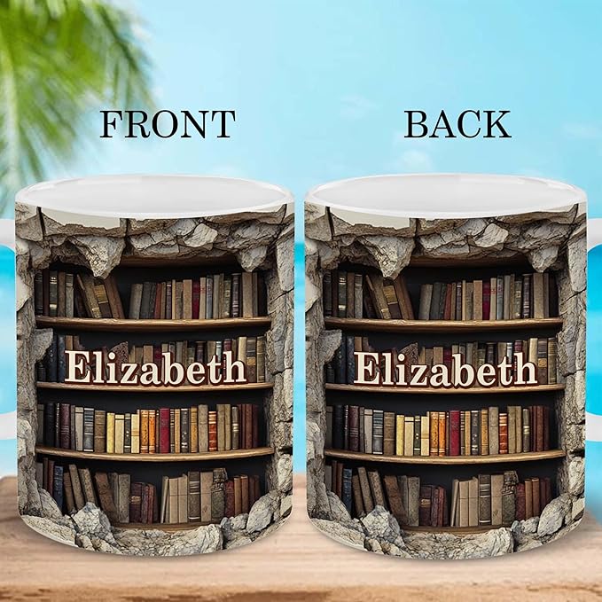 Personalized Book Lover Gifts - Book Lovers Gift For Bookworm, Readers, Librarians, Bookish - Books Are The Mirrors Soul Mug Custom Avatar - Bookish Gift For Friends, Women, Her