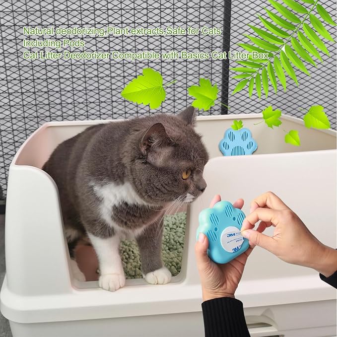 6 Pack Pet Odor Eliminator,Cat Litter Box Odor Deodorant Gel Suitable Compatible with PuraMax 2,PuraMax & MAX PRO and basics cat litter box