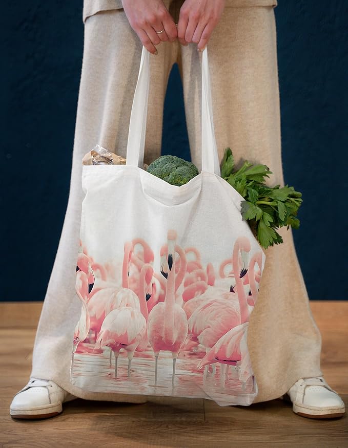 Gifts for Women, Canvas Tote Shopping Reusable Grocery Gift Bags