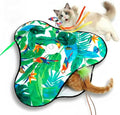 Pet's Var Interactive Cat Toys for Indoor Cats - Automatic Anti-Boredom Butterfly Toy with Plush Flutter Tail & Realistic Bird Sounds, Motion & Touch Activated, USB Rechargeable Self Play Exercise Fun