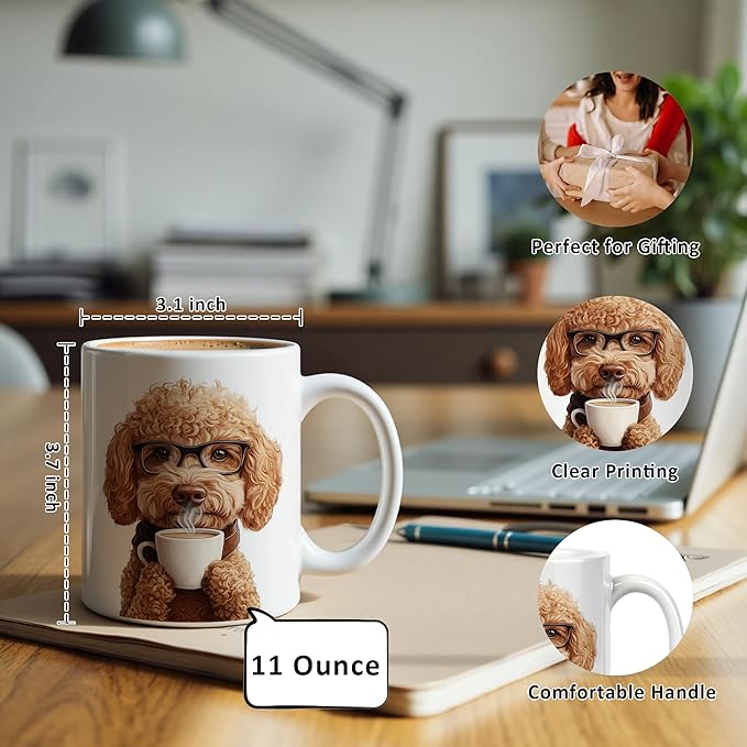 Hunting German Shorthaired Pointer Mug 11 oz, German Shorthaired Pointer Gifts, GSP Gifts for Men Coffee Cups Ceramic, Duck Hunting Gift Ceramic Mug for Coffee Tea Hot Cocoa Home Office Work