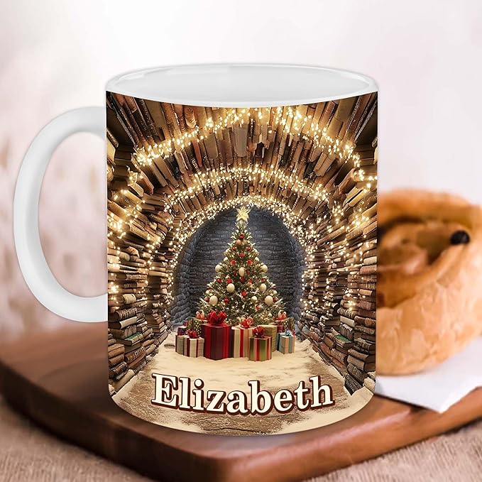 Personalized Book Lover Gifts - Book Lovers Gift For Bookworm, Readers, Librarians, Bookish - Just One More Chapter Mug Custom Avatar - Bookish Gift For Friends, Women, Her