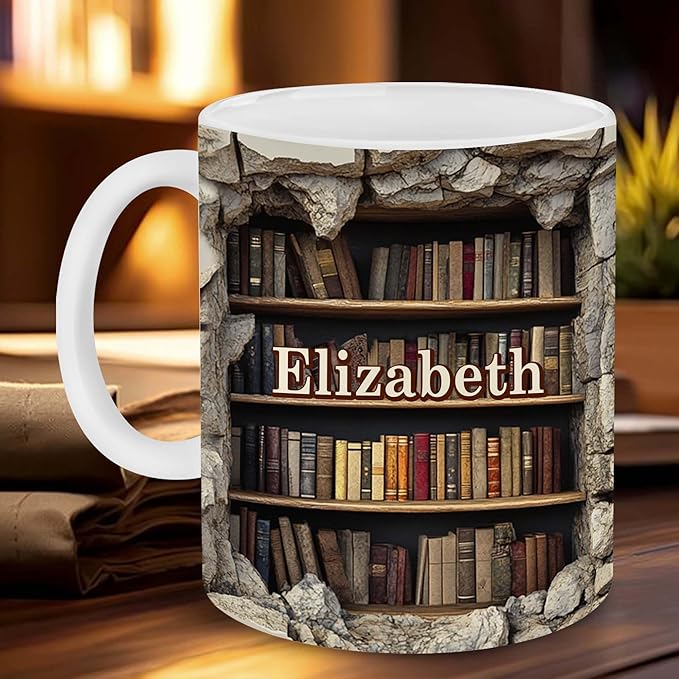 Personalized Book Lover Gifts - Book Lovers Gift For Bookworm, Readers, Librarians, Bookish - Books Are The Mirrors Soul Mug Custom Avatar - Bookish Gift For Friends, Women, Her