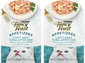 Fancy Feast Purina Appetizers Lickable Grain Free Wet Cat Food Topper Light Meat Tuna Appetizer with Scallop - 1.1 oz. Trays,(Pack of 20)