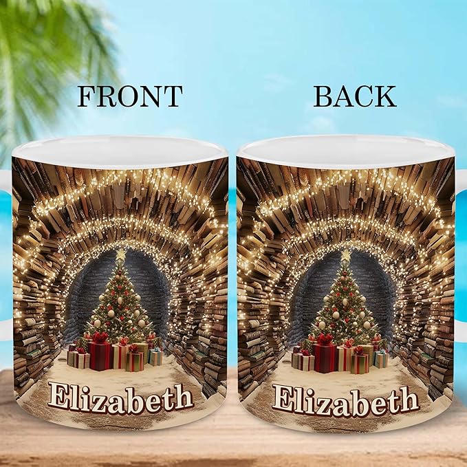 Personalized Book Lover Gifts - Book Lovers Gift For Bookworm, Readers, Librarians, Bookish - Just One More Chapter Mug Custom Avatar - Bookish Gift For Friends, Women, Her