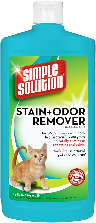 Simple Solution Cat Stain and Odor Remover, 20-Ounce