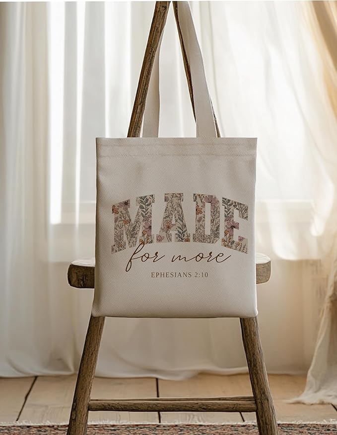 Gifts for Women, Canvas Tote Shopping Reusable Grocery Gift Bags