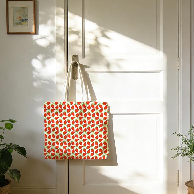 Tote Bag For Women Man, Reusable Work Shopping Grocery Shoulder Bags