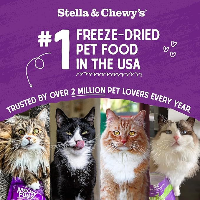 Stella & Chewy's Freeze-Dried Raw Cat Dinner Morsels - Premium Chicken Recipe with 98% Cage-Free Meat & Organs - Natural Grain-Free Cat & Kitten Food - Made in USA - 1 oz