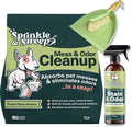 Sprinkle & Sweep Pet Accident Cleanup for all Hard Surface - Non Toxic Quick Pet Mess Cleaner & Odor Remover for Urine, Poop, Vomit, Diarrhea & Potty Training (1Bag + Sweepr Kit + 1 Spray)