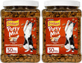 Friskies Purina Party Mix Gravy-Licious Crunch Chicken and Gravy Flavors Cat Treats - 30 oz Canister (Pack of 2)