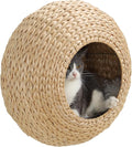 PawHut Cat Wall Furniture, Wall Mounted Cat Condo with Washable Cushion, Cat Wall Shelf for Indoor Cats Kittens, Natural Wood