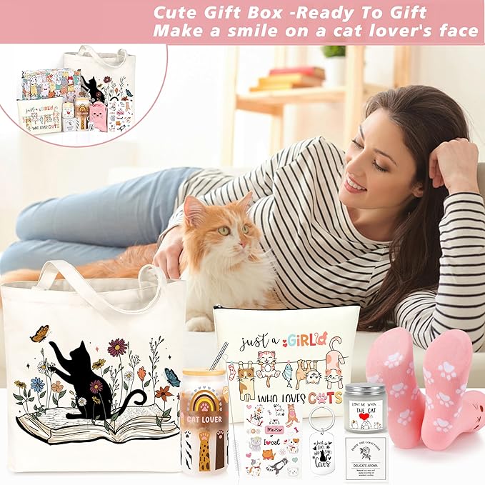 Cat Gifts for Women, Cat Lover Gifts for Women, Mothers Day Gift for Cats Lovers, Cats Themed Gift