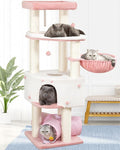 Cat Tree Tower for Large Cats Adult - 60 Inch XXL Sturdy Heavy Duty Extra Wide Scratching Posts (φ4.4in) Condo - Indoor Big Cat House Hammock Perch - XL Wood Multi Level Feline Pet Bed Trees Houses