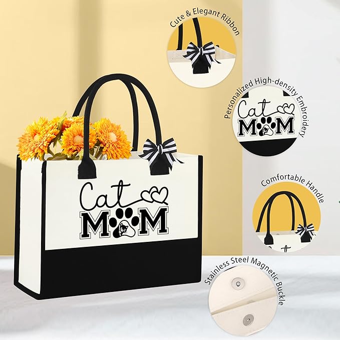 Cat Lover Gifts for Women, Cat Gifts for Women, Cats Mom Gift for Womens, Gift for Cats Lovers