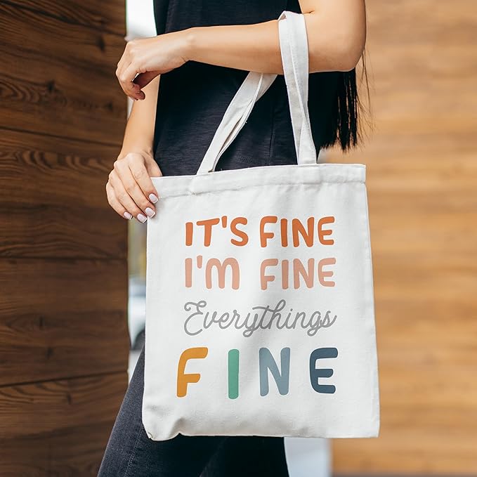 Grace Yonks Cute Canvas Tote Bag – Aesthetic Large Reusable Bag