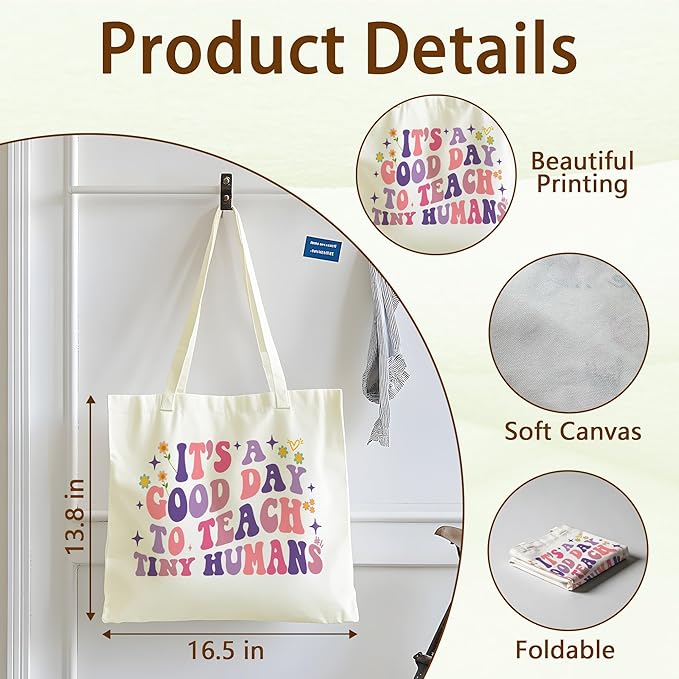 Tote Bag For Women Man, Reusable Work Shopping Grocery Shoulder Bags