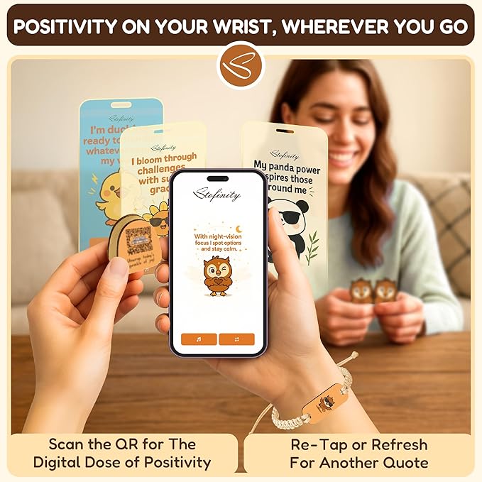 Stofinity Positive Owl Affirmation Jar – Emotional Support Owl Gifts For Women, 60 Stress Relief And Daily Encouragement Cards, Christmas Basket White Elephant Exchange Gift Ideas