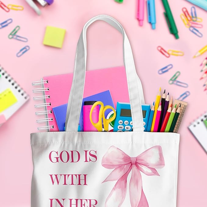 Grace Yonks Cute Canvas Tote Bag – Aesthetic Large Reusable Bag