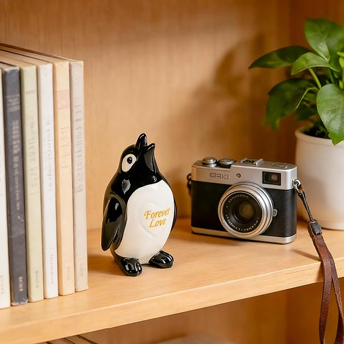 Gifts for Him Her Boyfriend Girlfriend, To My Love Handmade Ceramic Mini Penguin Anniversary Birthday Gifts for Women Men, Romantic Valentines Forever Lover Gifts for Wife Husband Couples Cute Decor