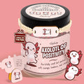 Stofinity Positive Axolotl Gifts For Girls - Fun Back To School Gifts For Kids Teens, Cute Secret Santa Gift For Women Friend, Tiny Axolotl Card For Birthday, Christmas, Valentine, Easter