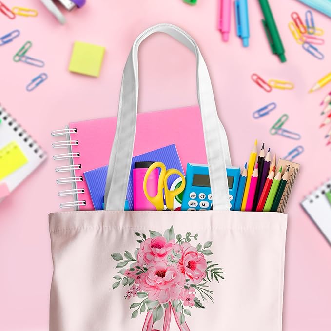Grace Yonks Cute Canvas Tote Bag – Aesthetic Large Reusable Bag