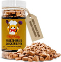Chicken Liver Dog Treats | Freeze Dried Liver Treats for Dogs, 100% Human Grade, Single Ingredient | Grain-Free Kitten Treats, High Protein | No Additives or Preservatives | Tested in USA | 1.7 oz
